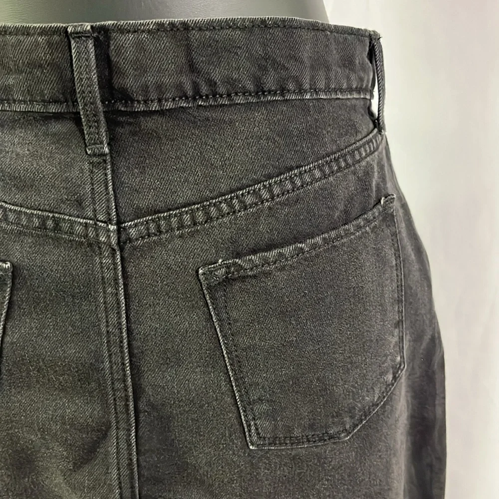 NWT Old Navy Smoky Waters High Waisted Black Denim Mini Skirt